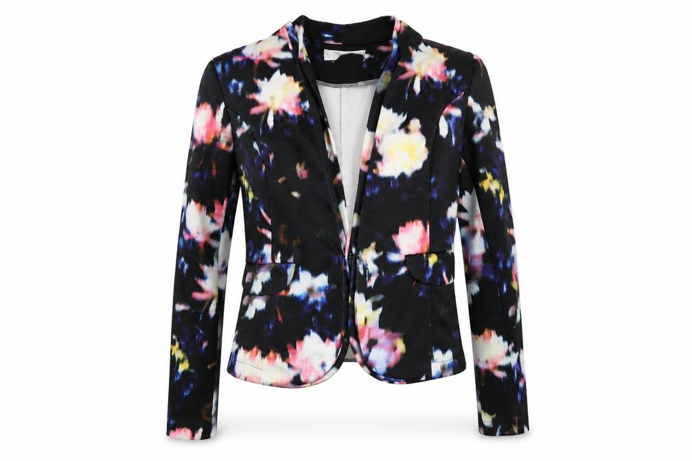 Paper Dolls Womens Black Floral  Jacket  Size 8
