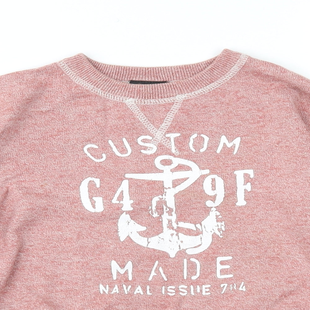 NEXT Girls Pink   Pullover Sweatshirt Size 7 Years