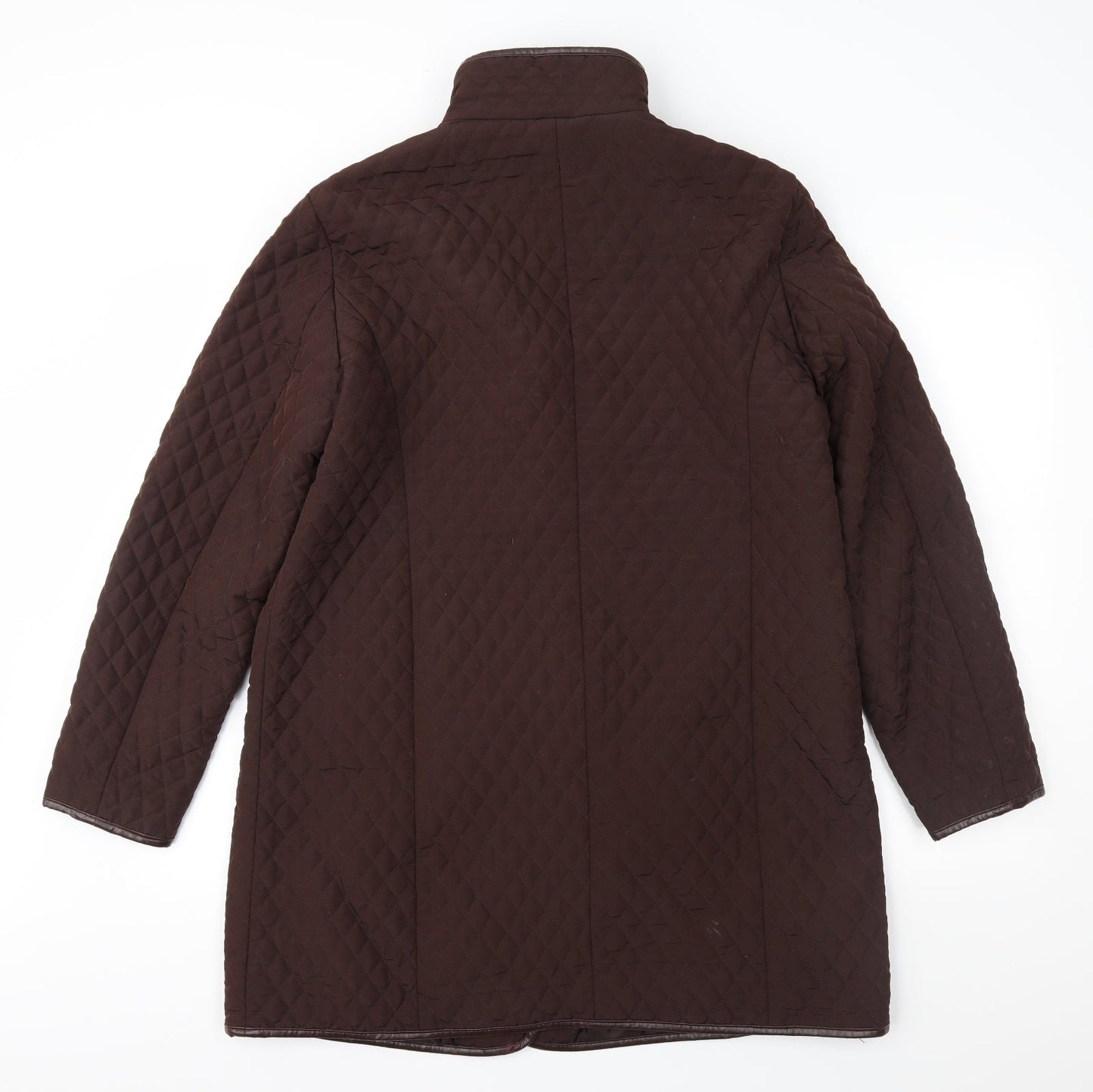 Y.B.C Womens Brown   Overcoat Coat Size L