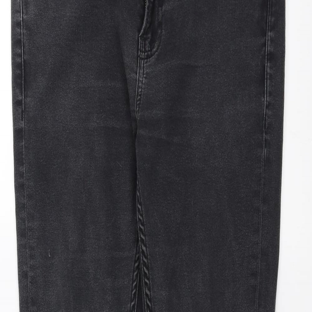 Topman Womens Grey  Denim Skinny Jeans Size 34 in L29 in - distressed