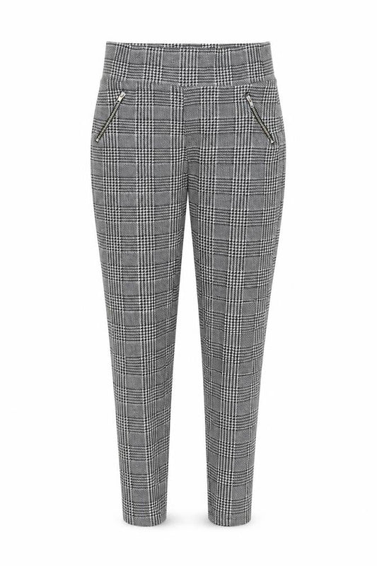 New Look Womens Black Herringbone  Trousers  Size 10 L28 in