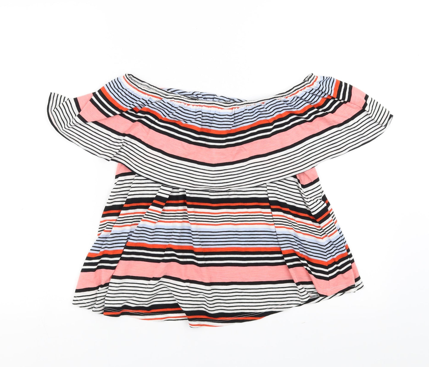 New Look Womens Multicoloured Striped  Basic Blouse Size 10