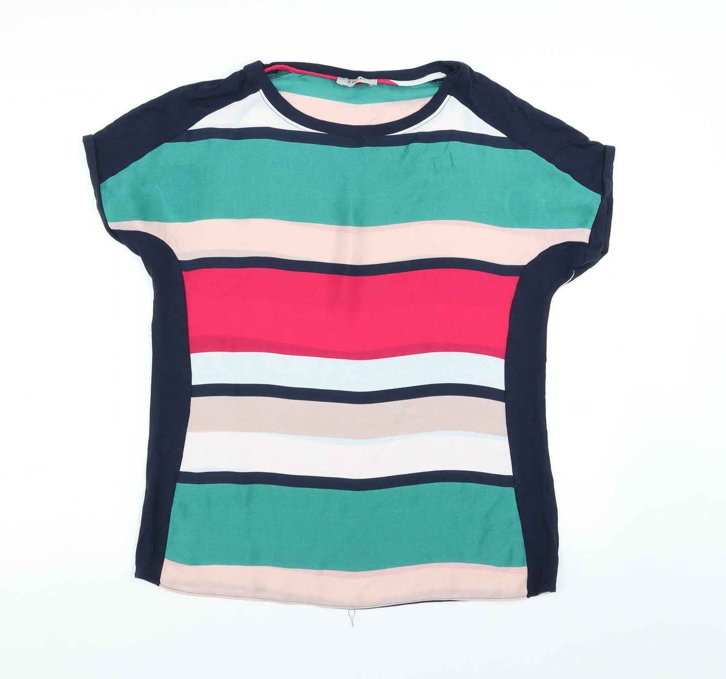 Soon Womens Multicoloured Striped  Basic Blouse Size 10