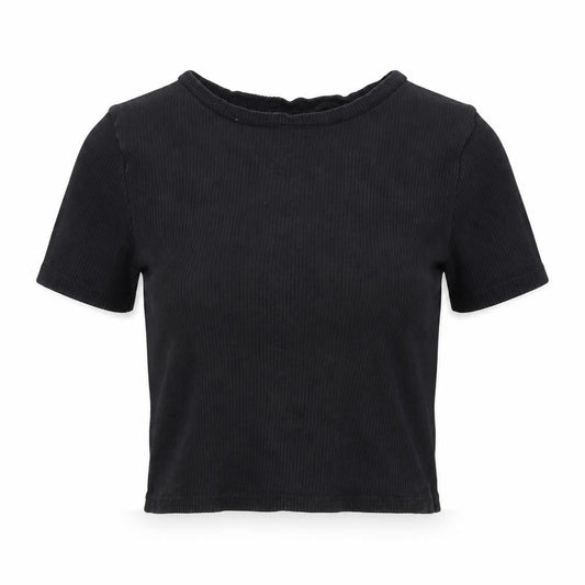 Divided by H&M Womens Black   Cropped T-Shirt Size S