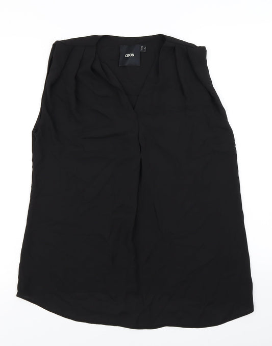 ASOS Womens Black   Basic Blouse Size 6