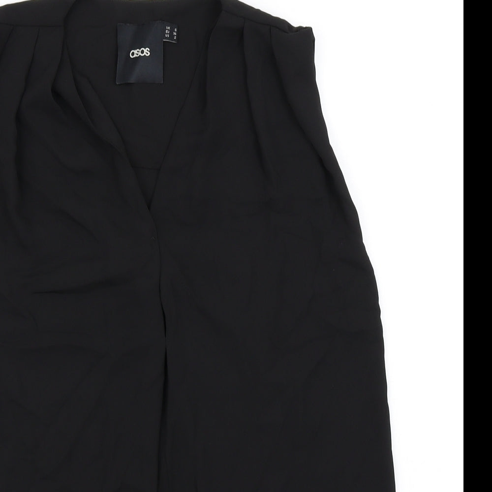 ASOS Womens Black   Basic Blouse Size 6