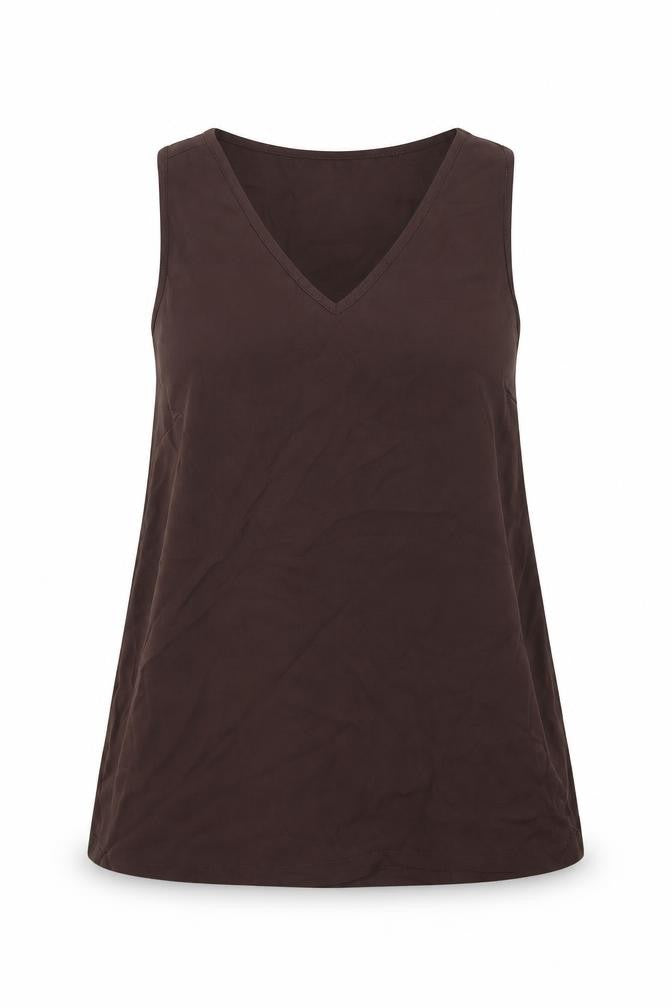 Dorothy Perkins Womens Brown   Basic Blouse Size 6