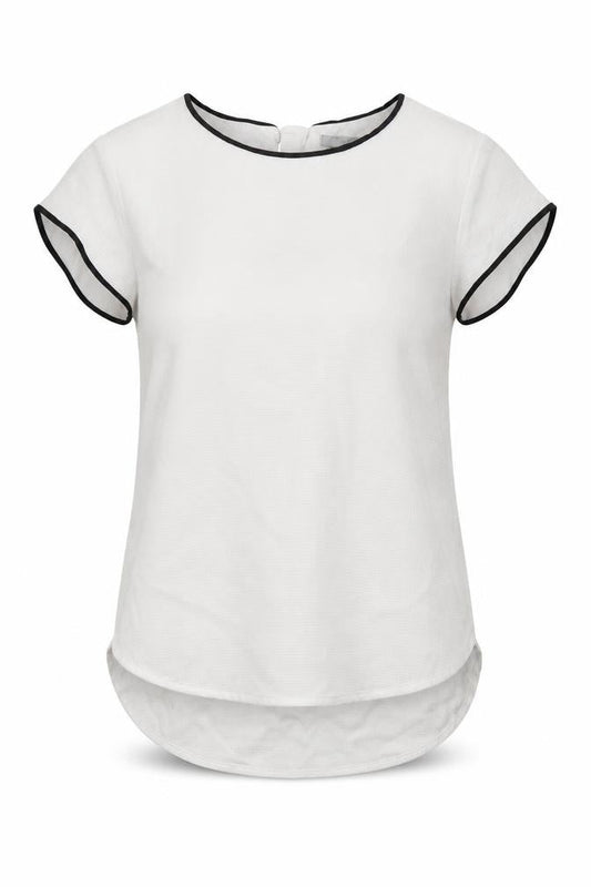 H&M Womens White   Basic Blouse Size 4