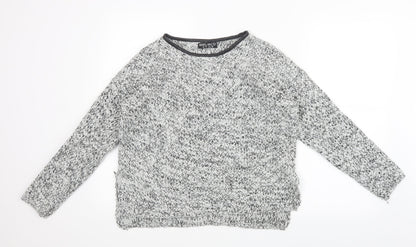 Select Womens Grey  Knit Pullover Jumper Size 10