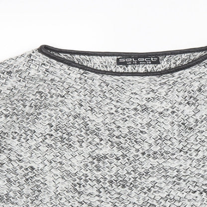 Select Womens Grey  Knit Pullover Jumper Size 10