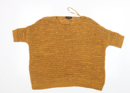 New Look Womens Yellow   Pullover Jumper Size S