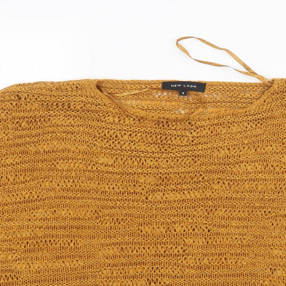 New Look Womens Yellow   Pullover Jumper Size S