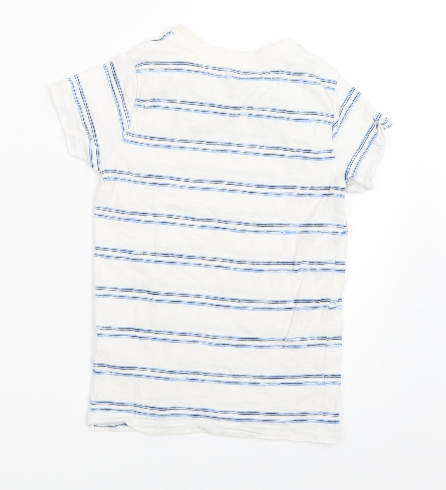 NEXT Boys Blue Striped  Basic T-Shirt Size 5 Years