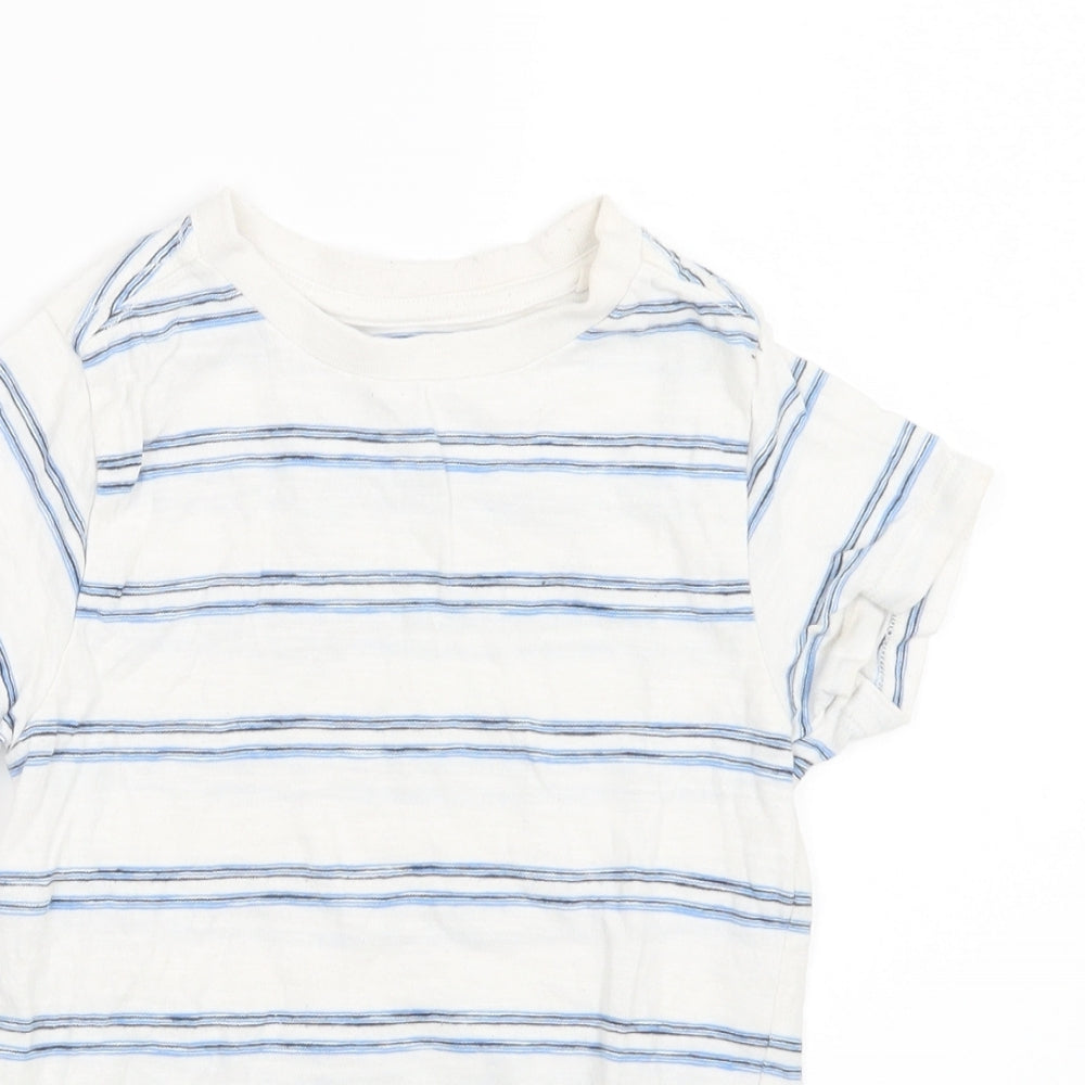 NEXT Boys Blue Striped  Basic T-Shirt Size 5 Years