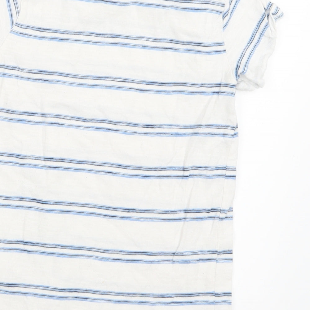 NEXT Boys Blue Striped  Basic T-Shirt Size 5 Years