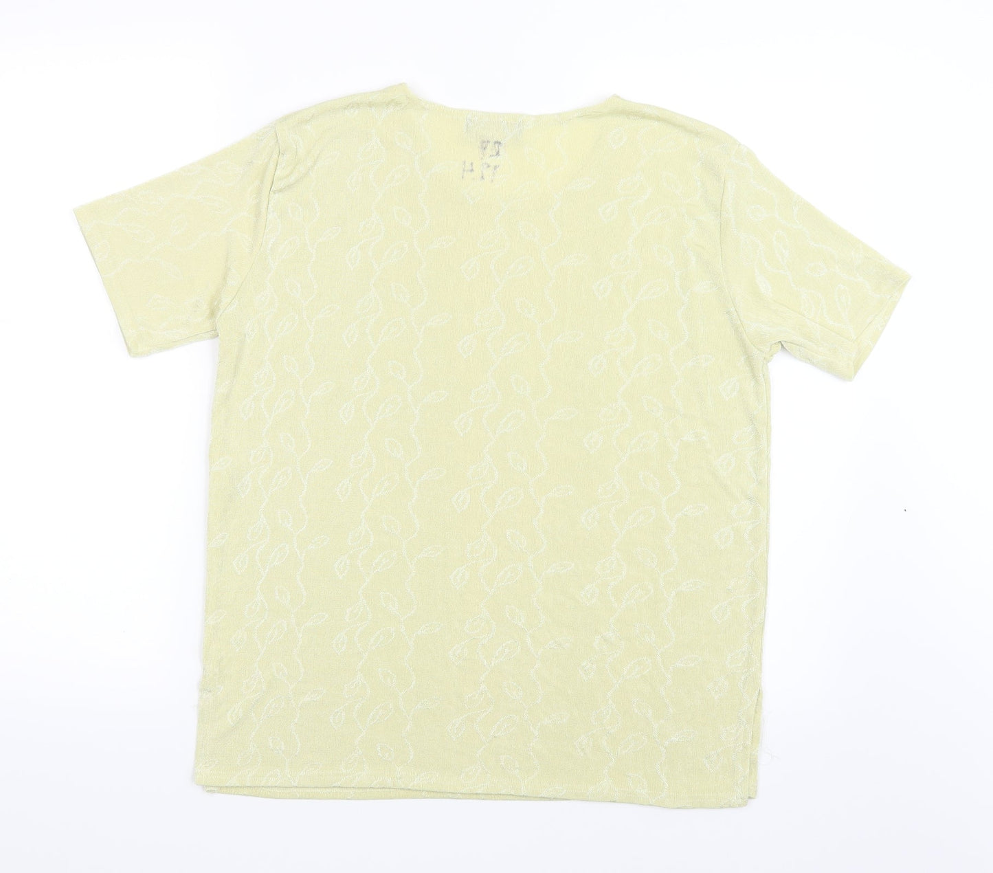 Gazelle Womens Yellow   Basic T-Shirt Size 10