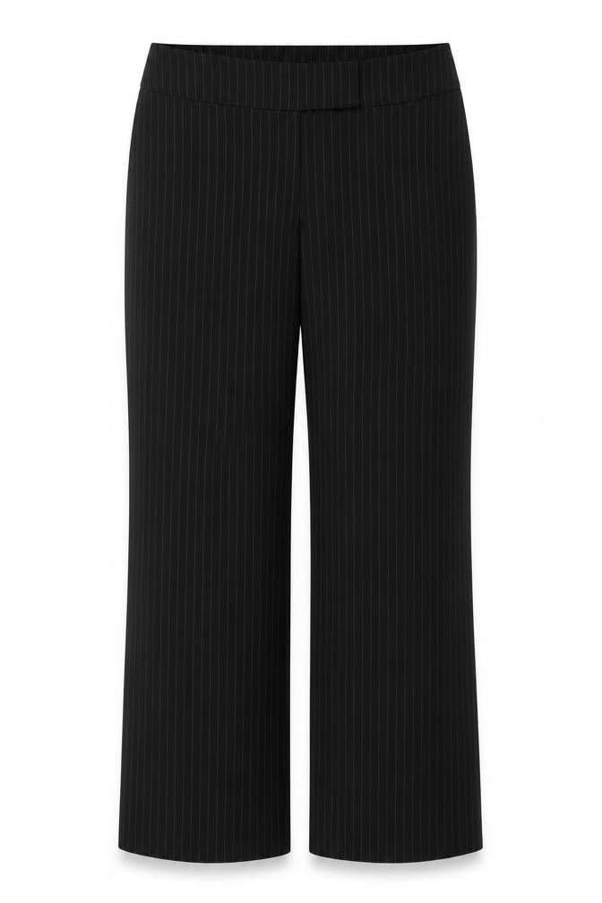 Ozone Womens Black Striped  Trousers  Size 14 L30.5 in