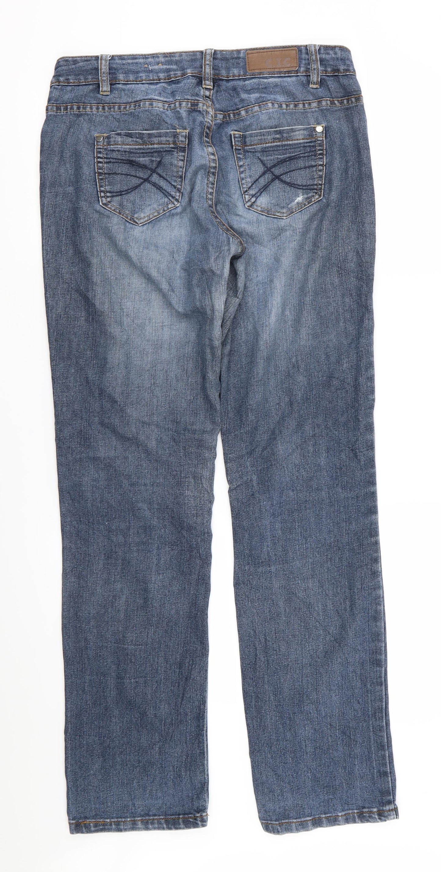 c.i.c Mens Blue   Straight Jeans Size 29 in L34 in