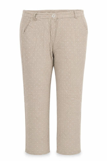 Preworn Womens Beige   Trousers  Size 24 in L25 in - Star Print