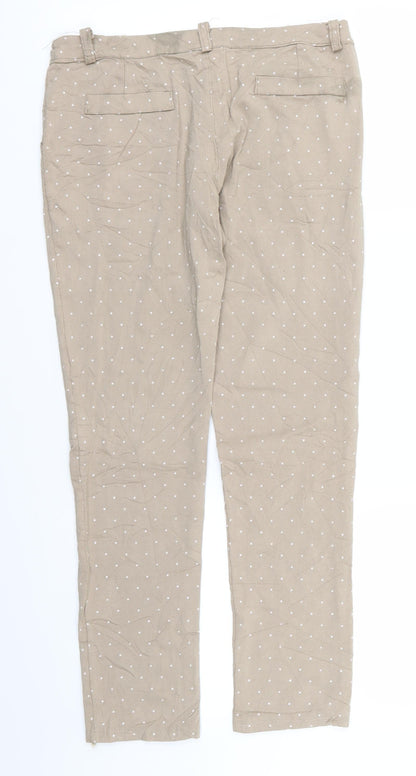 Preworn Womens Beige   Trousers  Size 24 in L25 in - Star Print