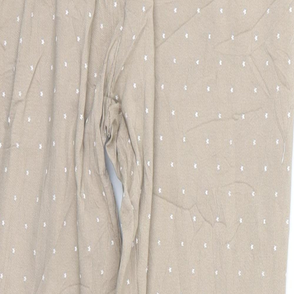 Preworn Womens Beige   Trousers  Size 24 in L25 in - Star Print