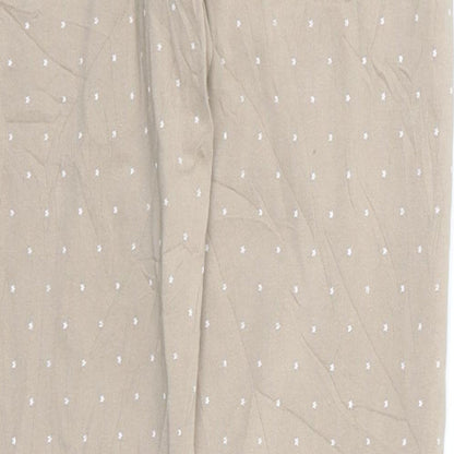 Preworn Womens Beige   Trousers  Size 24 in L25 in - Star Print
