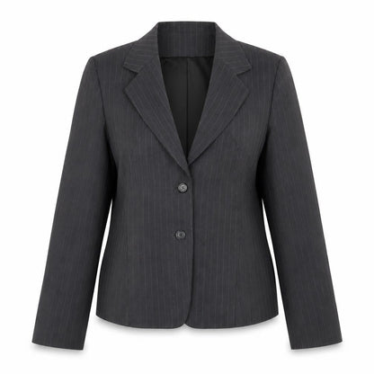 Asda George Womens Grey Pinstripe  Jacket Blazer Size 16