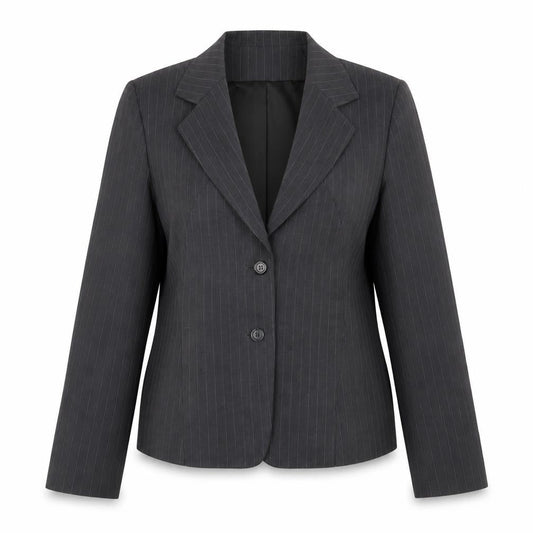 Asda George Womens Grey Pinstripe  Jacket Blazer Size 16