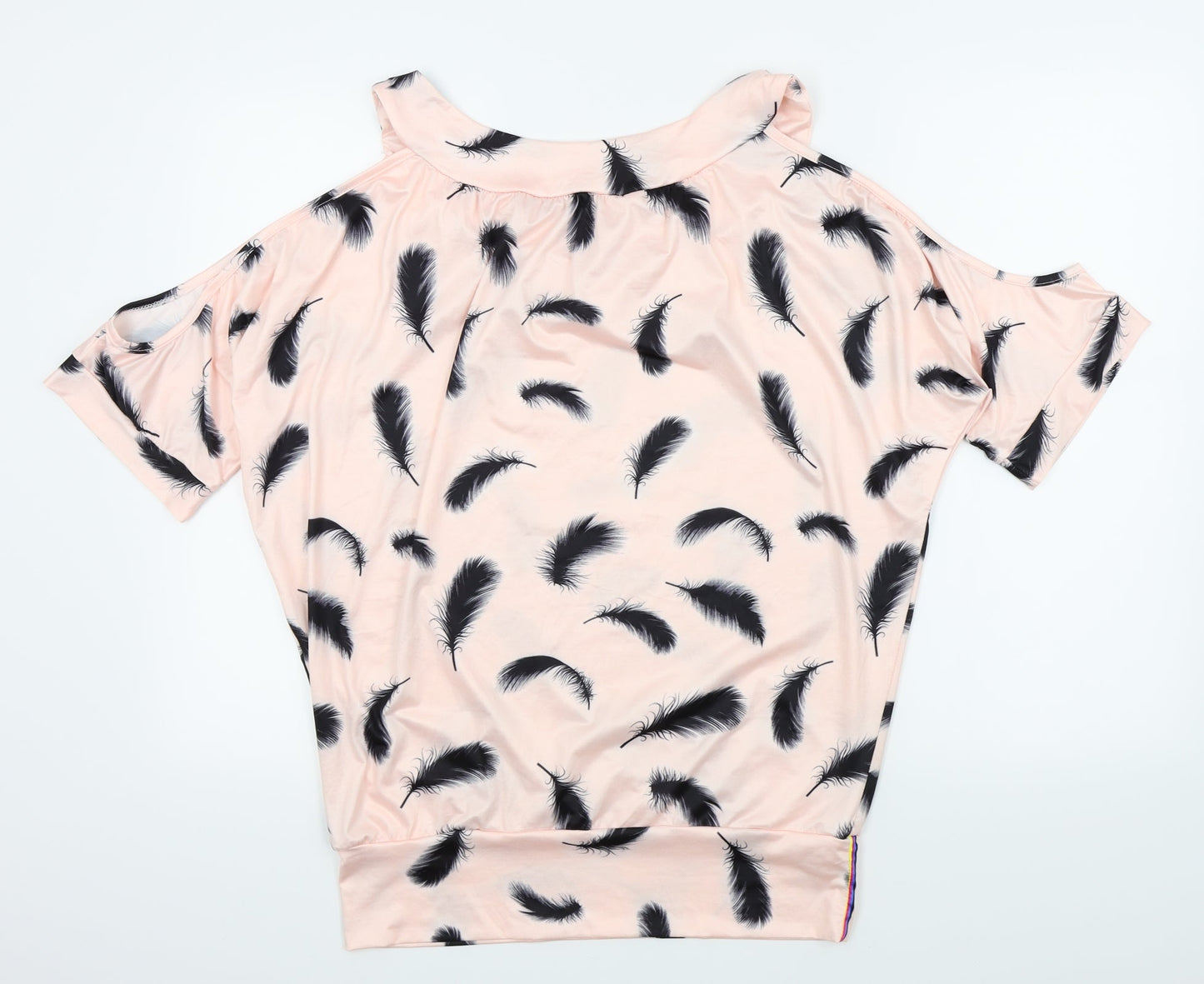 Preworn Womens Pink   Basic Blouse Size XL  - Open Shoulders
