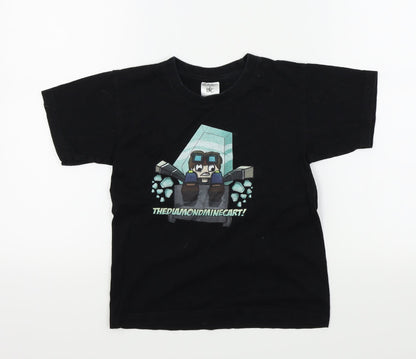 B&C Boys Black Colourblock  Basic Casual Size 7-8 Years