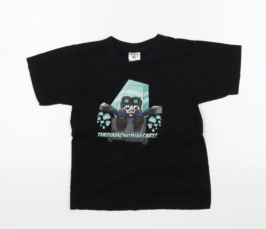 B&C Boys Black Colourblock  Basic Casual Size 7-8 Years
