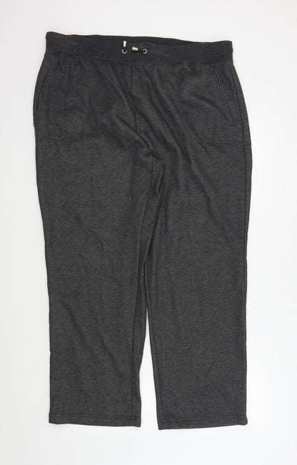 Bonmarché Womens Grey Jogger Trousers Size L L20 in