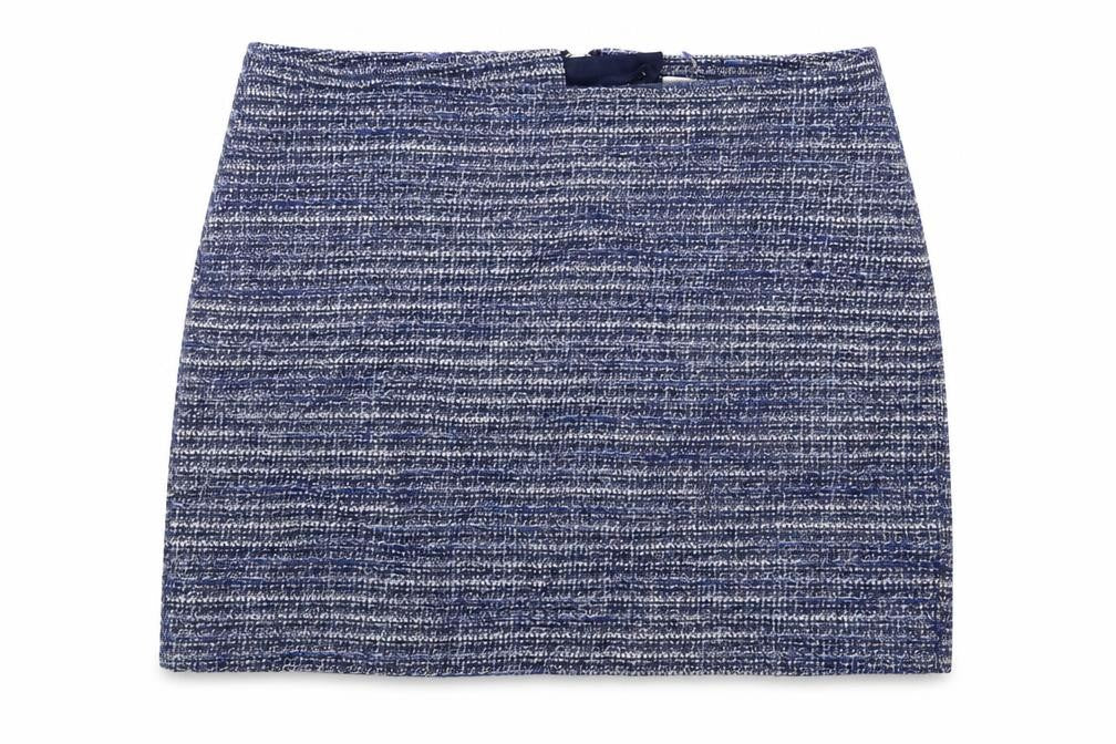 de.corp Womens Blue   A-Line Skirt Size 8