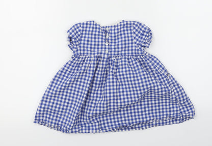 Next  Girls Blue Check  A-Line  Size 2 Years