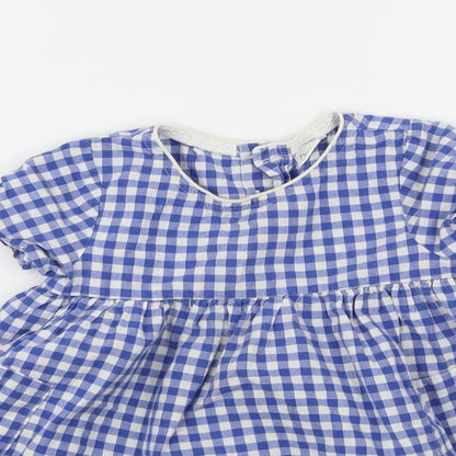 Next  Girls Blue Check  A-Line  Size 2 Years