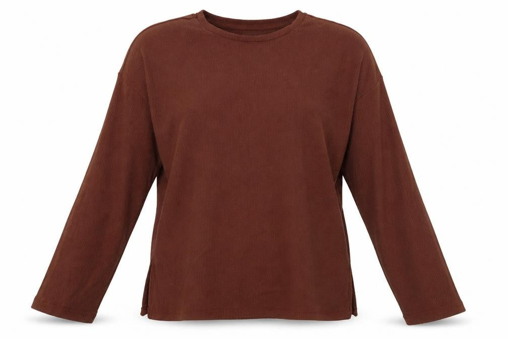 Pull&Bear  Womens Brown   Basic Blouse Size XS