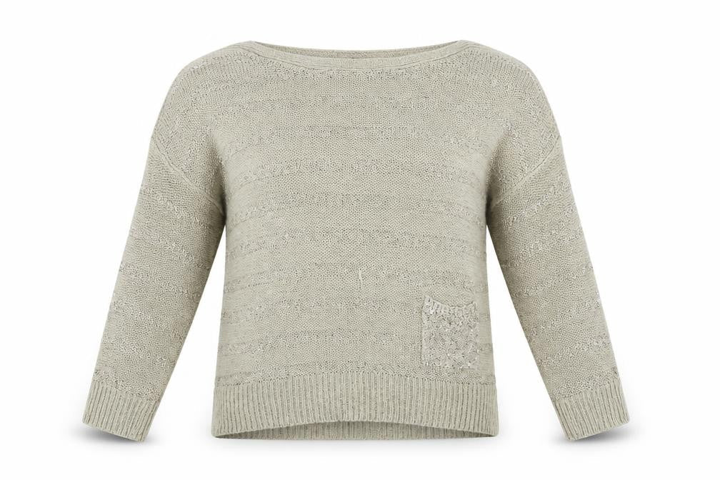 Wallis  Womens Beige Striped  Pullover Jumper Size L