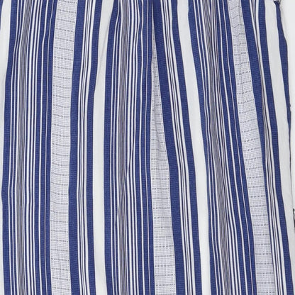 Papaya Womens Blue Striped  Basic Blouse Size 10