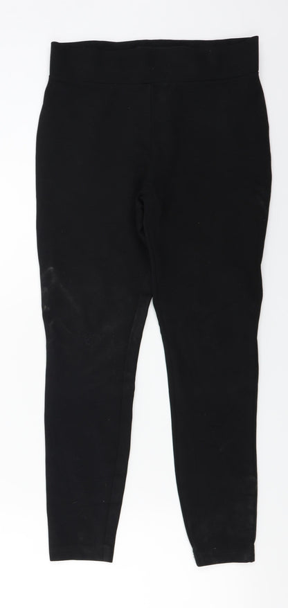 Next  Womens Black   Trousers  Size 12 L22 in