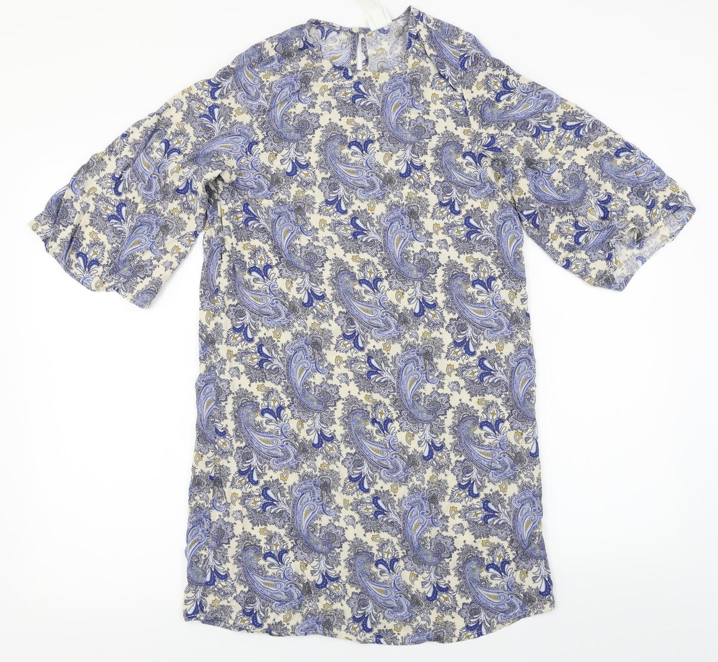 H&M  Womens Blue Floral  Basic Blouse Size 6