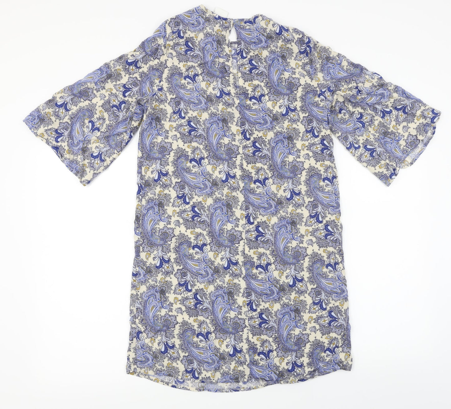 H&M  Womens Blue Floral  Basic Blouse Size 6