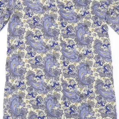 H&M  Womens Blue Floral  Basic Blouse Size 6