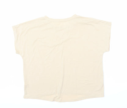 Preworn Womens Beige   Basic Blouse Size L