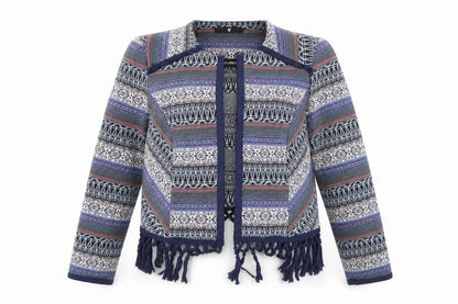 Very Womens Blue Geometric  Jacket  Size 16