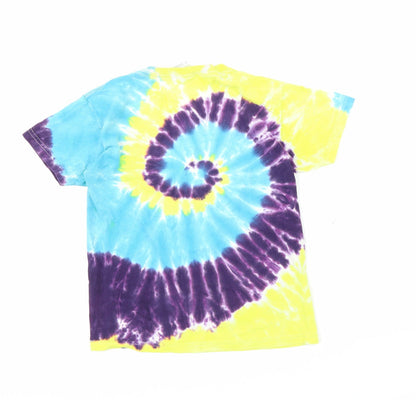 Preloved Gildan Boys Multicoloured   Basic T-Shirt Size XS  - Tie Dye - Back