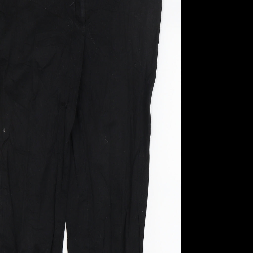 Warehouse Womens Black   Trousers  Size 12 L25 in