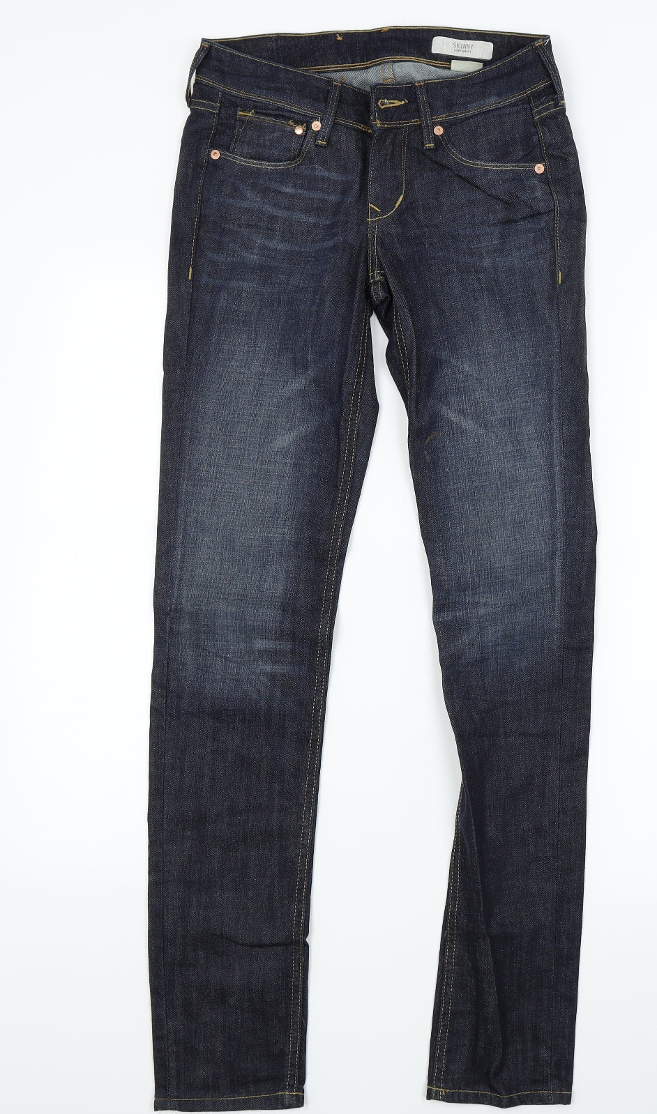 H&M Womens Blue  Denim Skinny Jeans Size 25 in L32 in