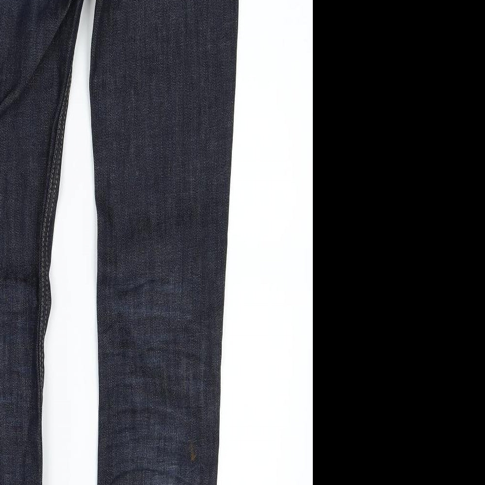 H&M Womens Blue  Denim Skinny Jeans Size 25 in L32 in