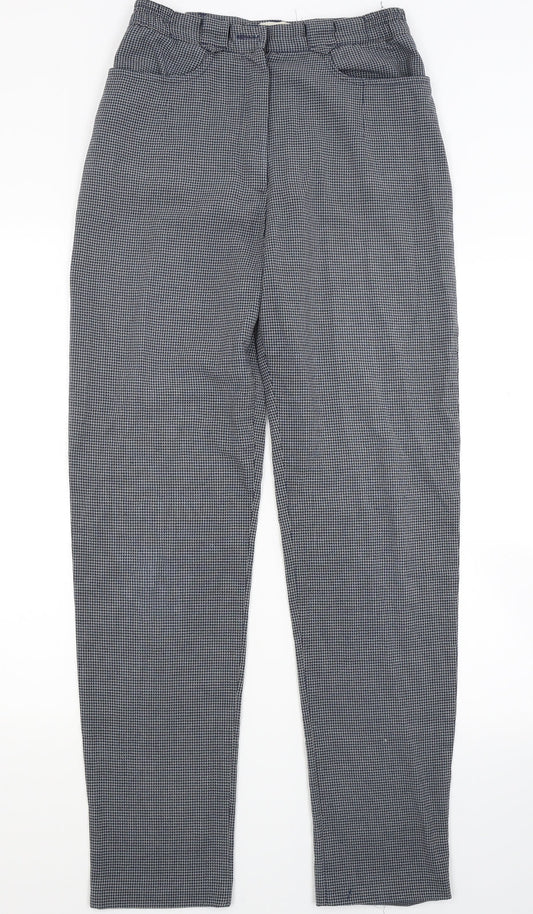 Green Lamb Womens Grey Check  Trousers  Size 10 L27 in