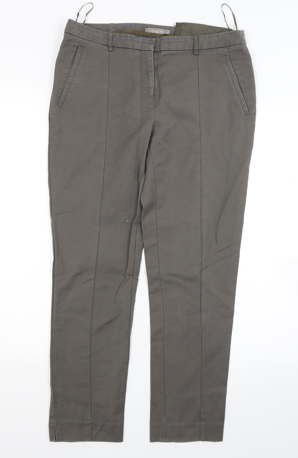 Oasis Womens Brown   Trousers  Size 12 L27 in